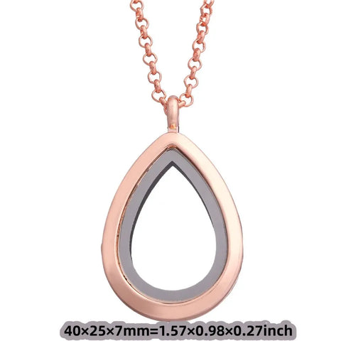 Round Living Memory Photo Relicario Locket Pendant Floating Charms Picture Necklaces