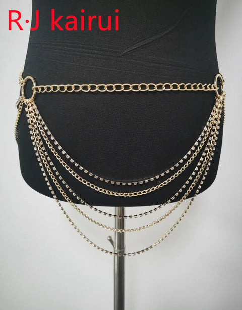 Sexy Rhienstone Waist Belly Chains Fashion Style Waist Belly Chains