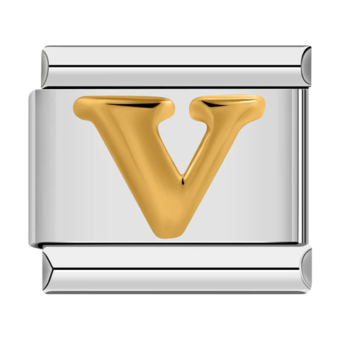 Alphabetic Italian Charm Links