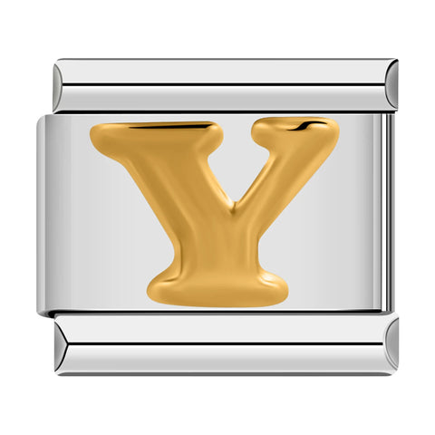 Alphabetic Italian Charm Links