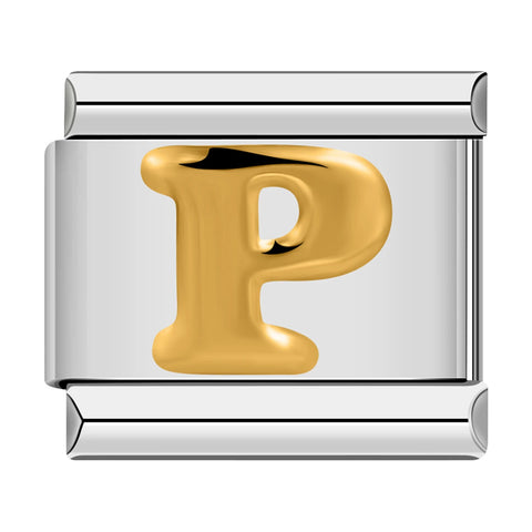 Alphabetic Italian Charm Links