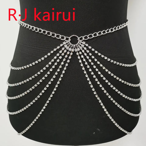 Sexy Rhienstone Waist Belly Chains Fashion Style Waist Belly Chains