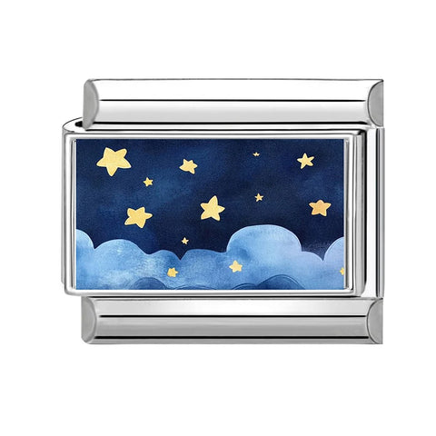 Grey Heart Cat Flower Skull Bead Italian Charm Links