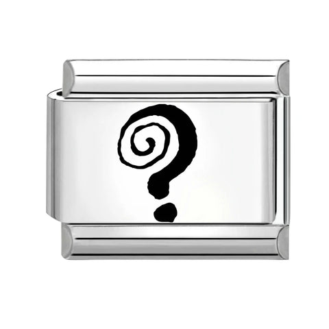 Black Engraving  Eye Jellyfish Butterfly Sun Moon Silver Charm Links