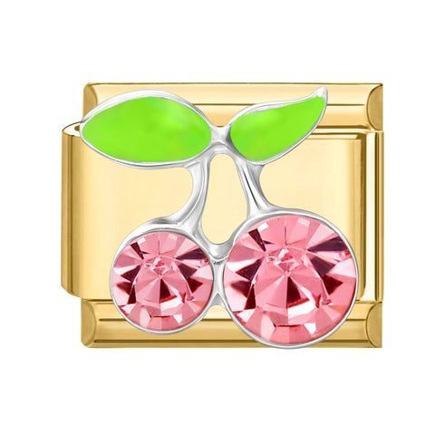 Golden Butterfly Leaf Moon Cat Flower Italian Charm Links