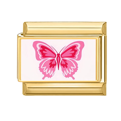 Golden Cute Lovely Cat Dogs Bow Cherry Tulip  Charm Links