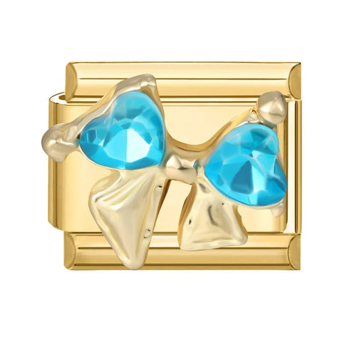 Golden Heart Butterfly Sun Flower Pearl Zircon Italian Charm Links