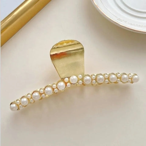 Korean Metal Geometric Hair Claws Barrettes Elegant Hair Clips Crab Hollow Out Hairpin