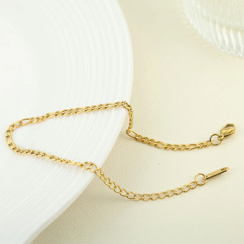 Women's High-end Stainless Steel Bracelets Box Chain Clip Bead Chain Fashion