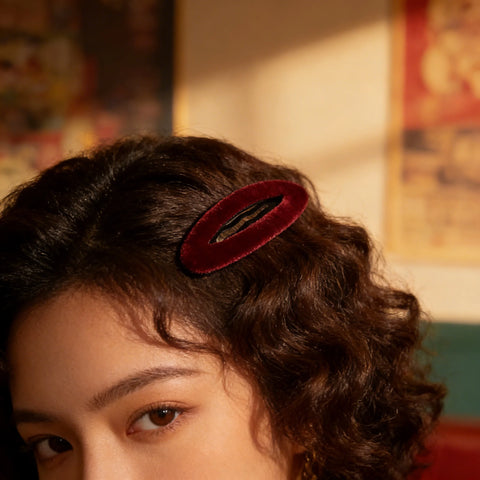 Autumn winter School Girls Velvet Hair Clip For Women