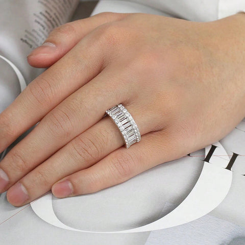 Sterling Silver Original Zircon Oval Fashion Ring for Women Gift Engagement Wedding Luxury