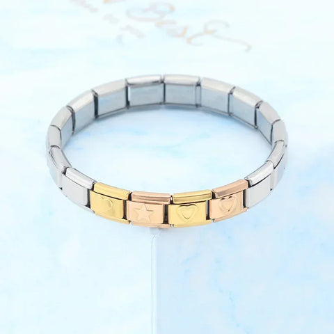 Butterfly Star Cross Romantic Heart Italian  Charm Links