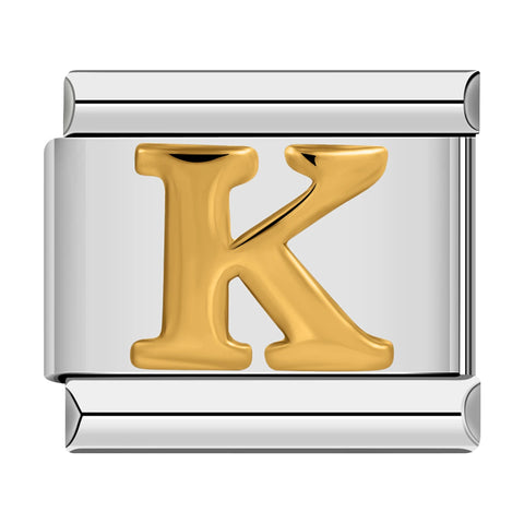 Alphabetic Italian Charm Links