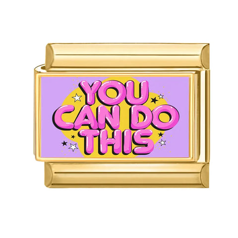 Golden Butterfly Leaf Moon Cat Flower Italian Charm Links