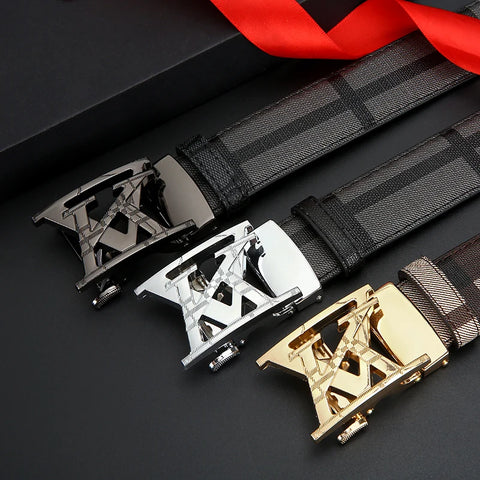 Luxury brand New genuine leather fashionable printed men's belt