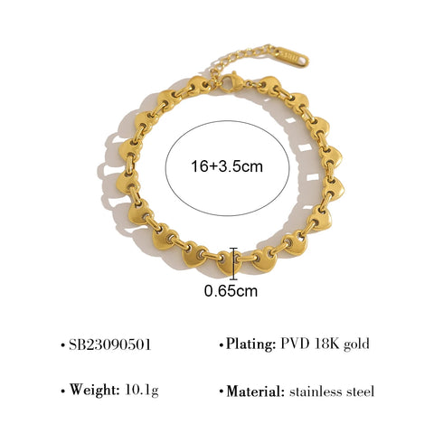 Luxury Zircon Crystal Stainless Steel Bracelets for Women