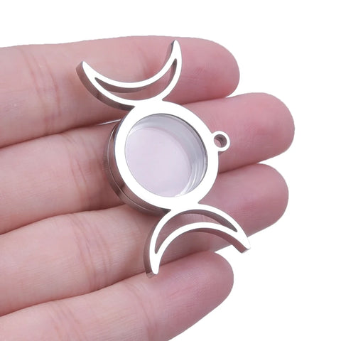 Round Living Memory Photo Relicario Locket Pendant Floating Charms Picture Necklaces