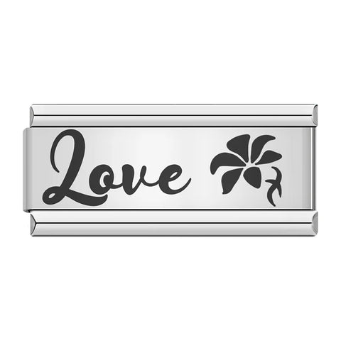 Love Mom Flower Paris Istanbul Long Charm Links