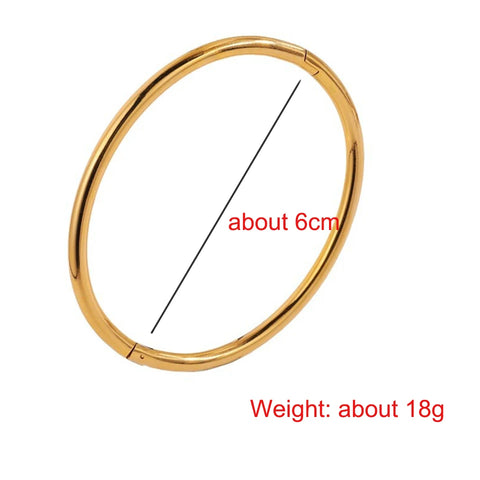 Waterproof Stainless Steel Cuff Bracelet Bangles for Women