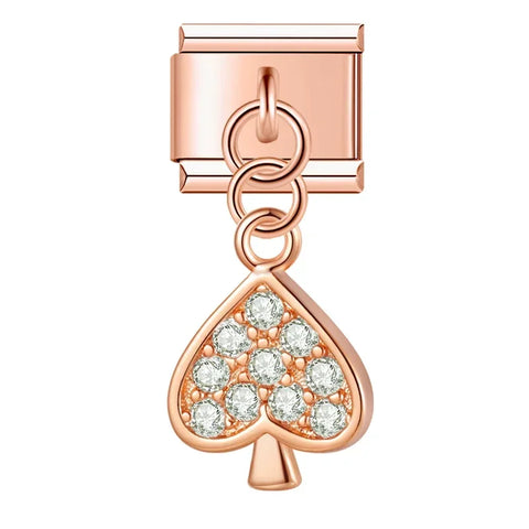 Flower Bowknot Crown Moon Dazzling Charm Links