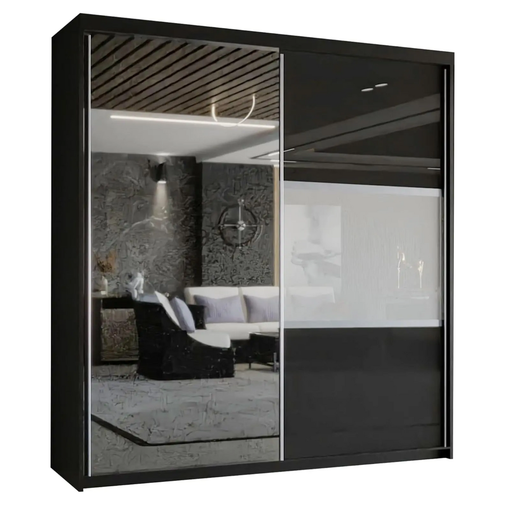 Manhattan High Gloss Sliding Wardrobe